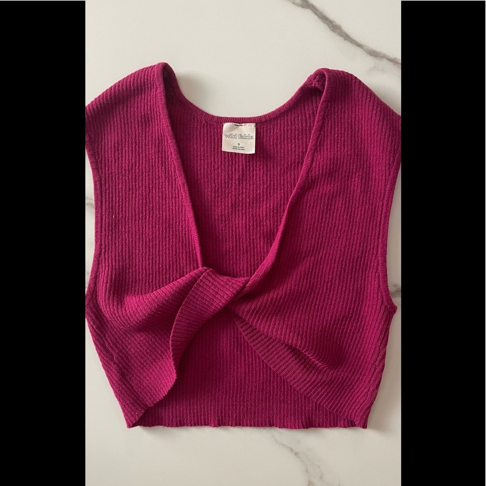 Pink wild fable crop top